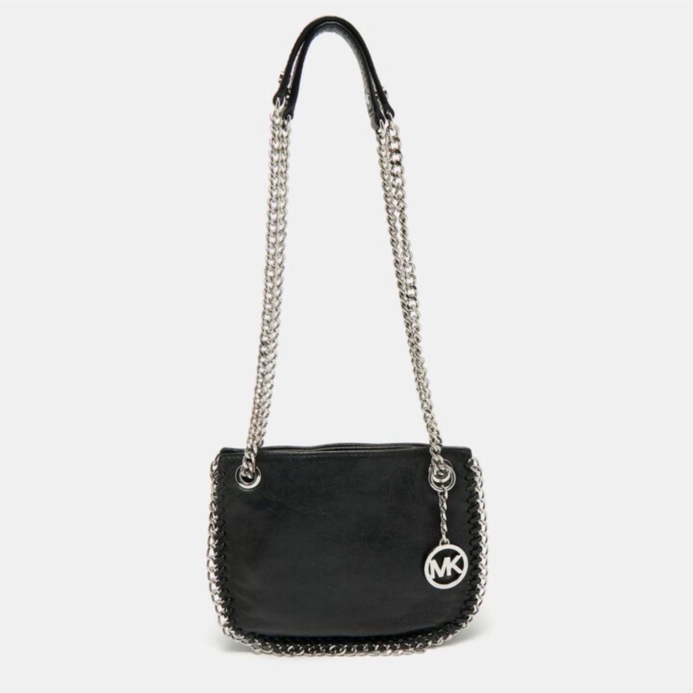 Michael Kors Chelsea Small Messenger Leather Bag with chains